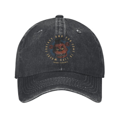 Vintage FNAF Distressed Cotton Baseball Cap