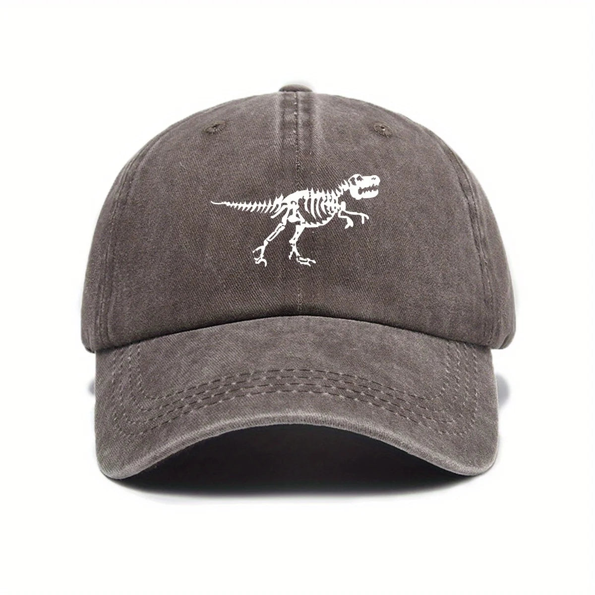 Dinosaur Skeleton Print Casual Street Baseball Cap