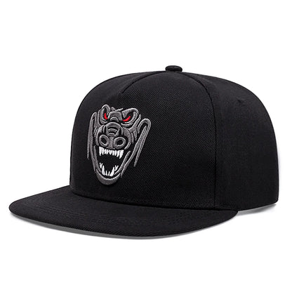 Animal Pattern Embroidery Snapback Hat Unisex