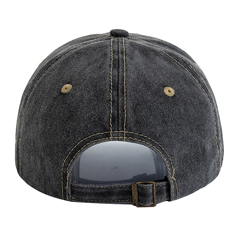 Retro M Letter Embroidery Baseball Cap Unisex