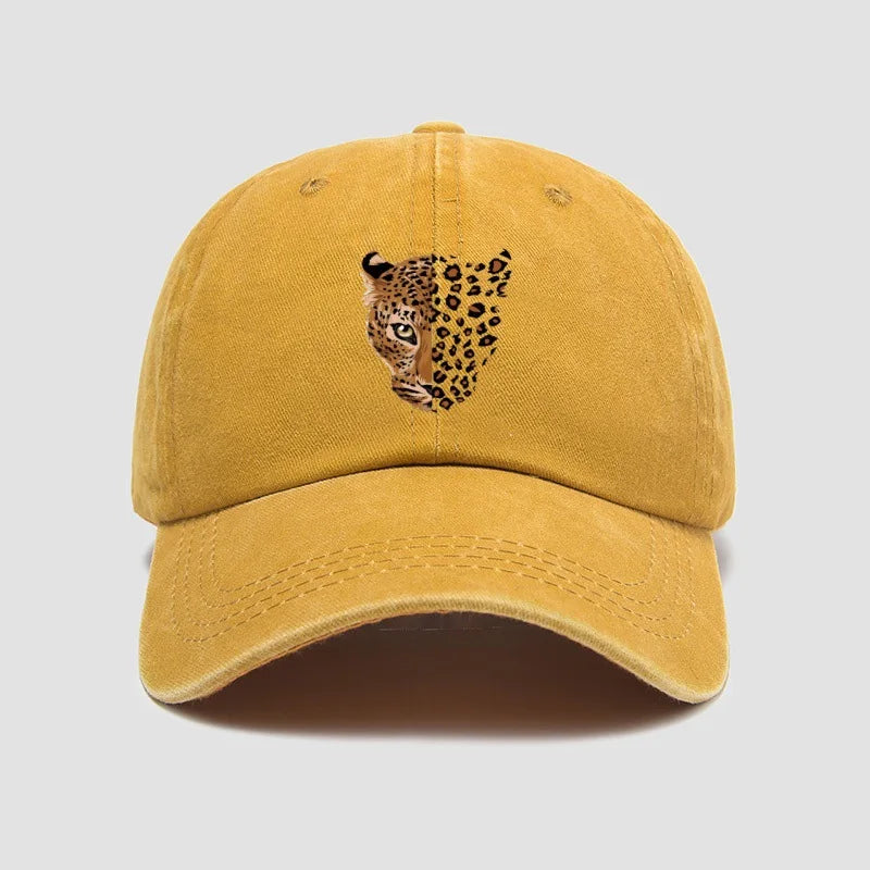 Leopard Print Adjustable Baseball Cap