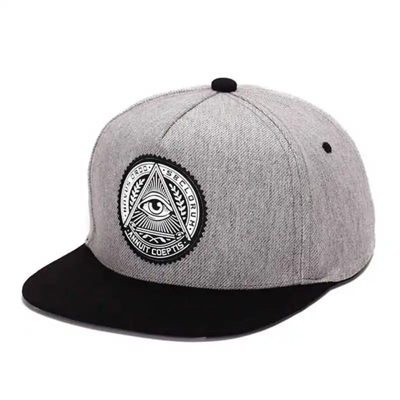 God Eyes Plastic Patch Five Panel Snapback Cap