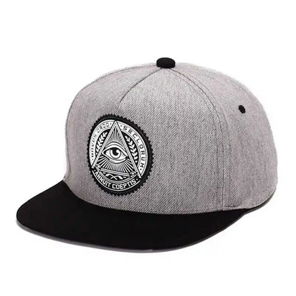 God Eyes Plastic Patch Five Panel Snapback Cap