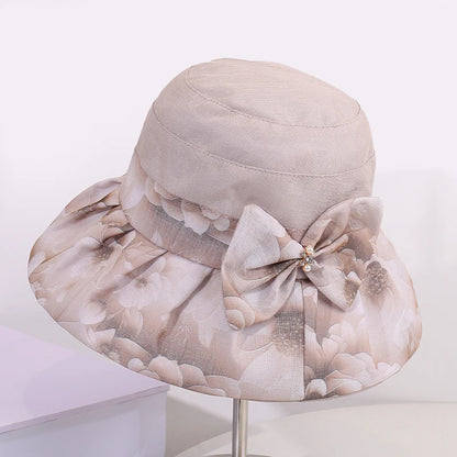 Women’s Butterfly Knot Floral Summer Bucket Hat