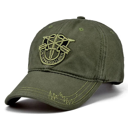 Unisex Shield Embroidery Baseball Caps