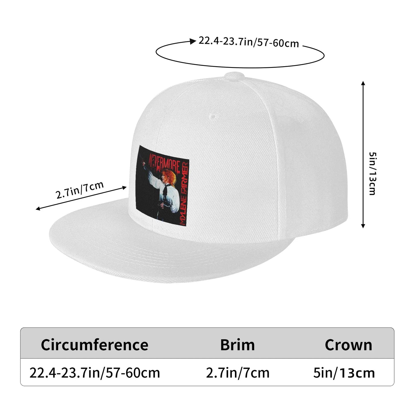 Nevermore Libertine Tour Mylene Farmer Graphic Snapback Cap