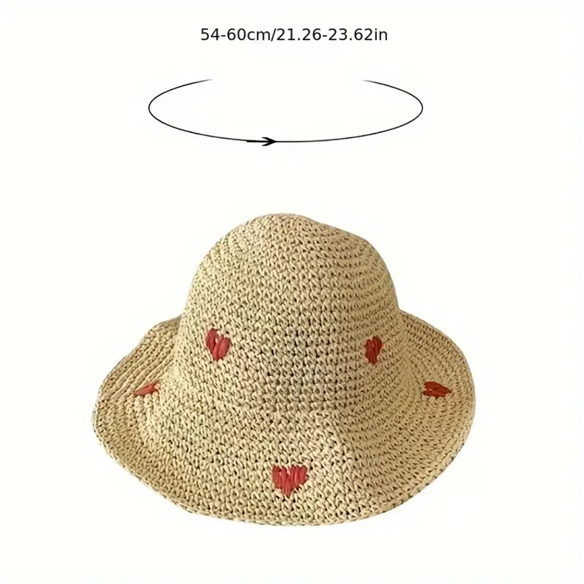 Insta Style Wavy Edge Straw Bucket Hat