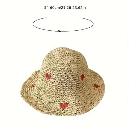 Insta Style Wavy Edge Straw Bucket Hat