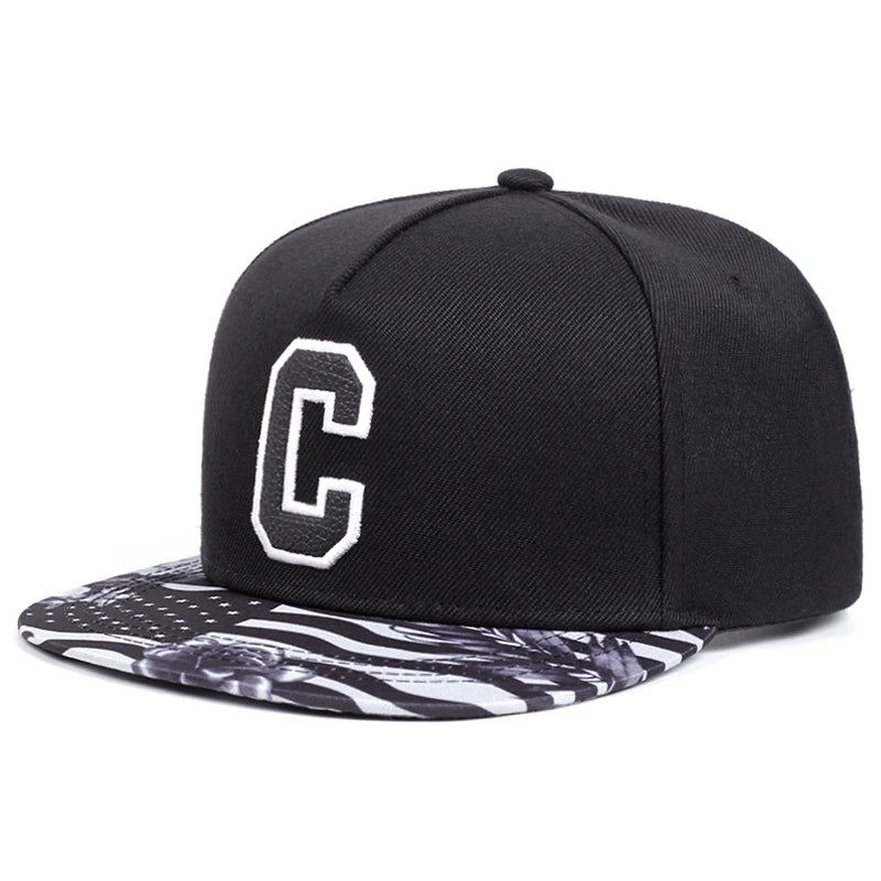 Creative C Letter Street Pop Snapback Cap