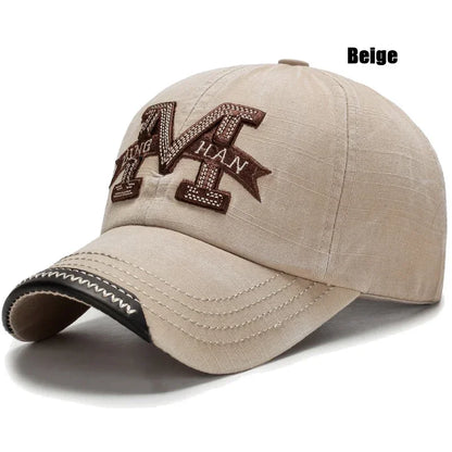 Washed Casual Embroidered Outdoor Baseball Cap
