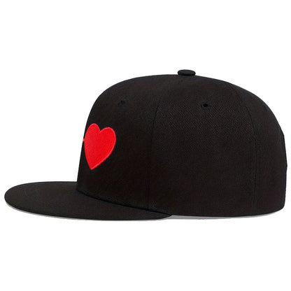 Unisex Heart Electrocardiogram Embroidery Hip-hop Hats