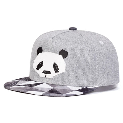 Panda Print Unisex Street Snapback Cap