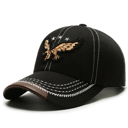 Eagle Embroidered Twill Casual Baseball Cap