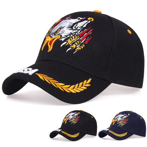 USA Eagles Embroidery Baseball Cap