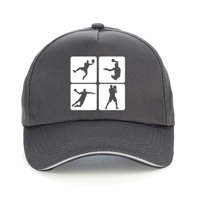 Handball Print Hip Hop Adjustable Baseball Cap