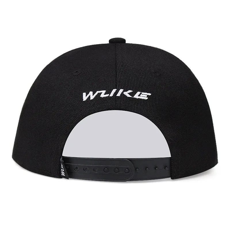 3D Star Embroidered Flat Brim Baseball Cap