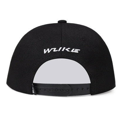 3D Star Embroidered Flat Brim Baseball Cap