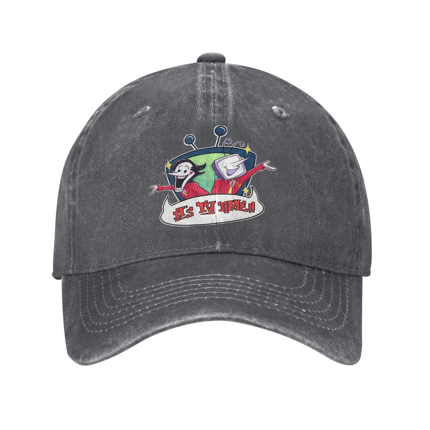 Deltarune TV Time Tenna Spamton Distressed Baseball Cap