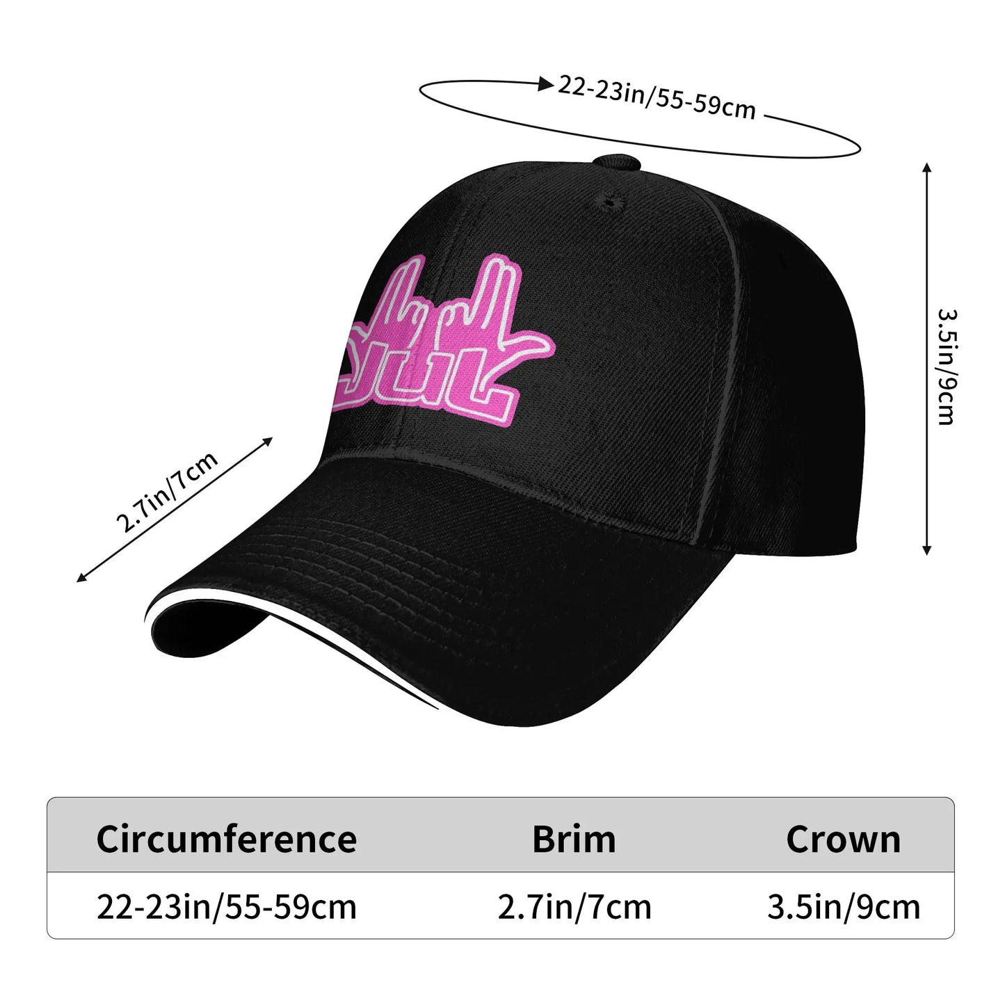 Jul Sign Adjustable Summer Sports Baseball Cap