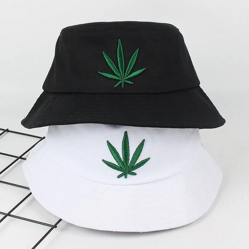 Maple Leaf Bucket Hat Hip Hop Casual Panama Hats