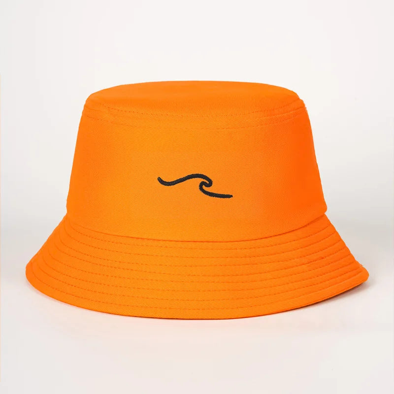Wave Ripple Embroidery Bucket Hat