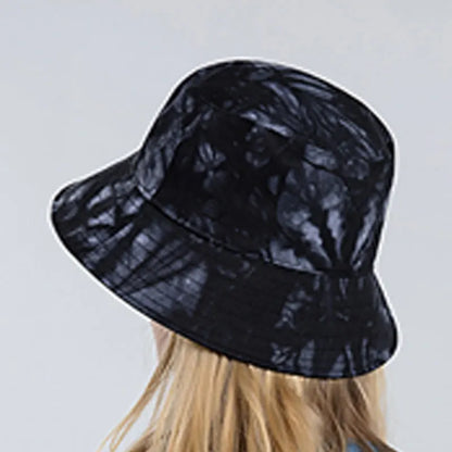 Xinbaoguan Tie Dyed Short Brim Summer Bucket Hat