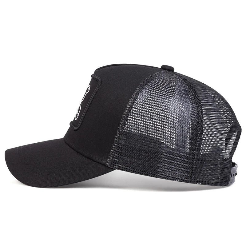 Unisex Little Bear Embroidered Adjustable Baseball Cap