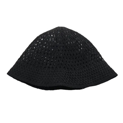 Summer Breathable Hollow Knitted Crochet Bucket Hat