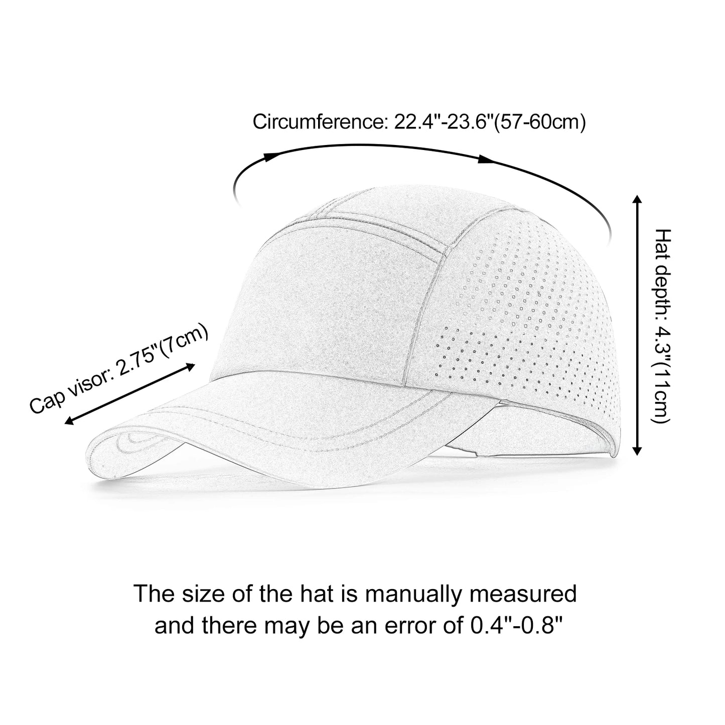 Breathable Lightweight Running Performance Baseball Cap