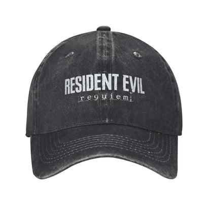 Resident Evil Requiem Logo Washed Snapback Baseball Cap