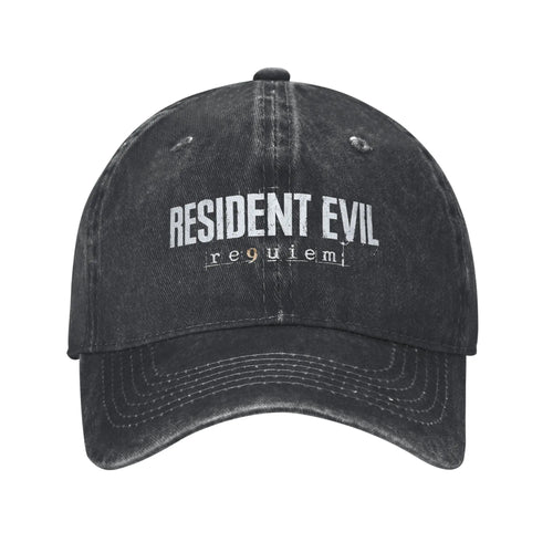 Resident Evil Requiem Logo Washed Snapback Baseball Cap