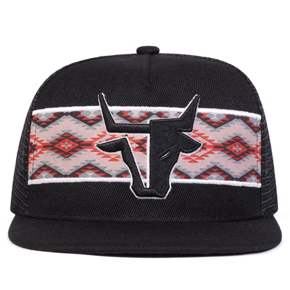 Unisex Personalized Bull Head Embroidery Hip-hop Net Hats