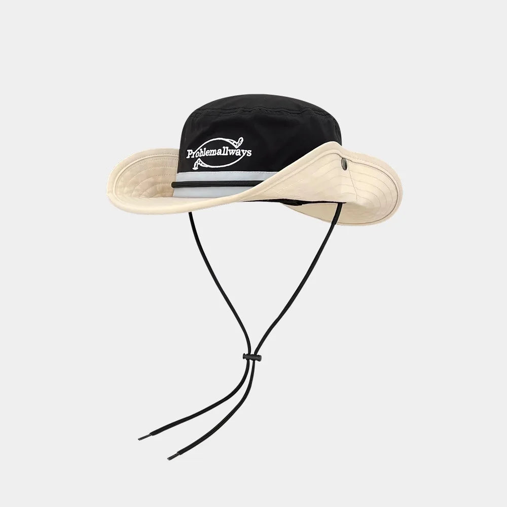 Japanese Retro Color Matching Bucket Hat Unisex