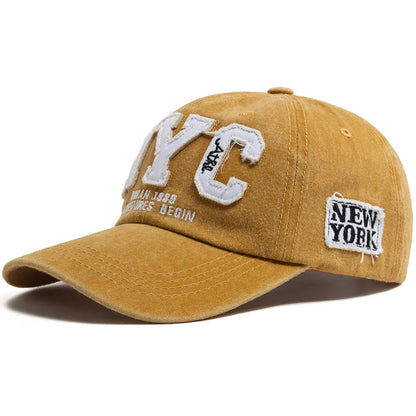 New Vintage Big Letter NYC Baseball Cap