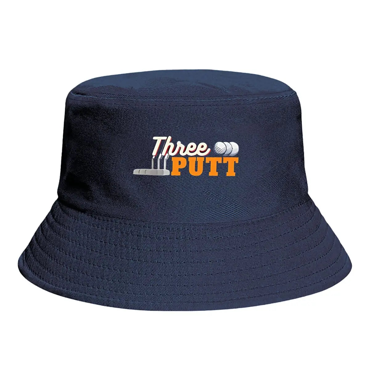 Three Putt Golf Fail Humor Bucket Hat