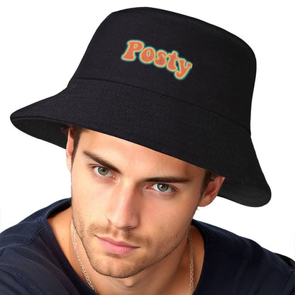 Posty Retro Groovy Fan Text Winter Bucket Hat
