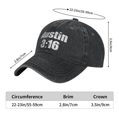 Stone Cold Steve Austin Wrestling Print Baseball Cap