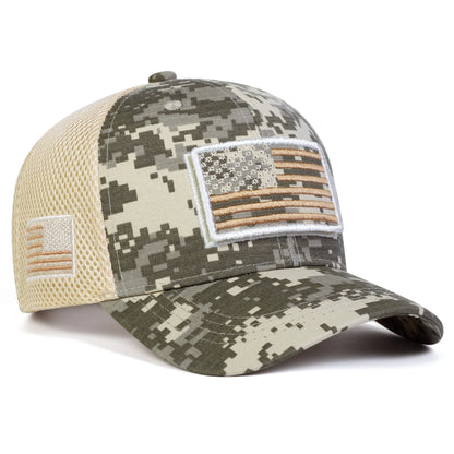 American Flag Camouflage Baseball Cap