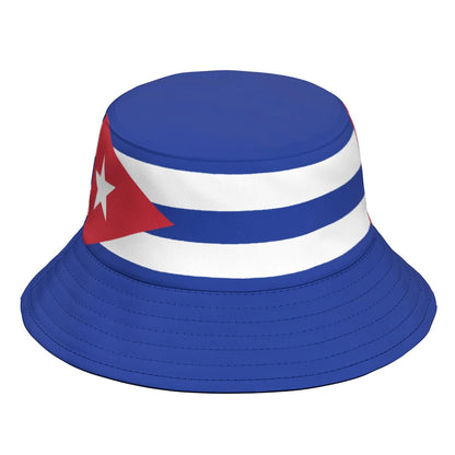 Custom Cuban Flag Print Bucket Hat