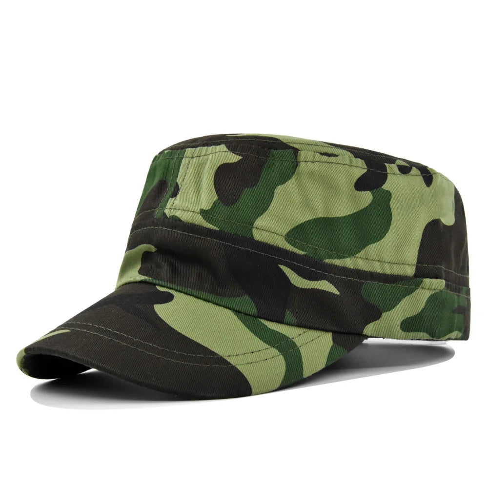 Camouflage Flat Brim Outdoor Baseball Hat