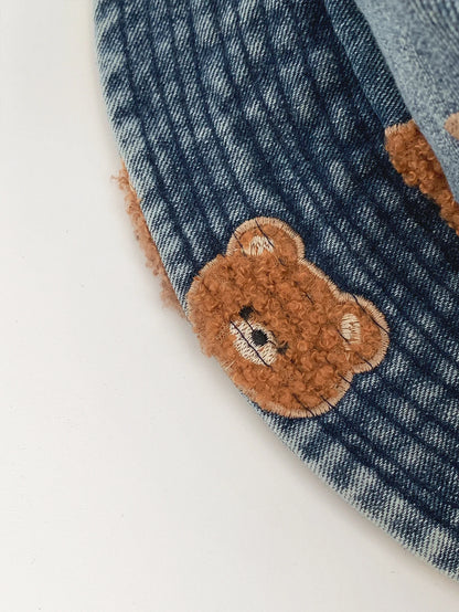 Washed Ripped Denim Fisherman Hat