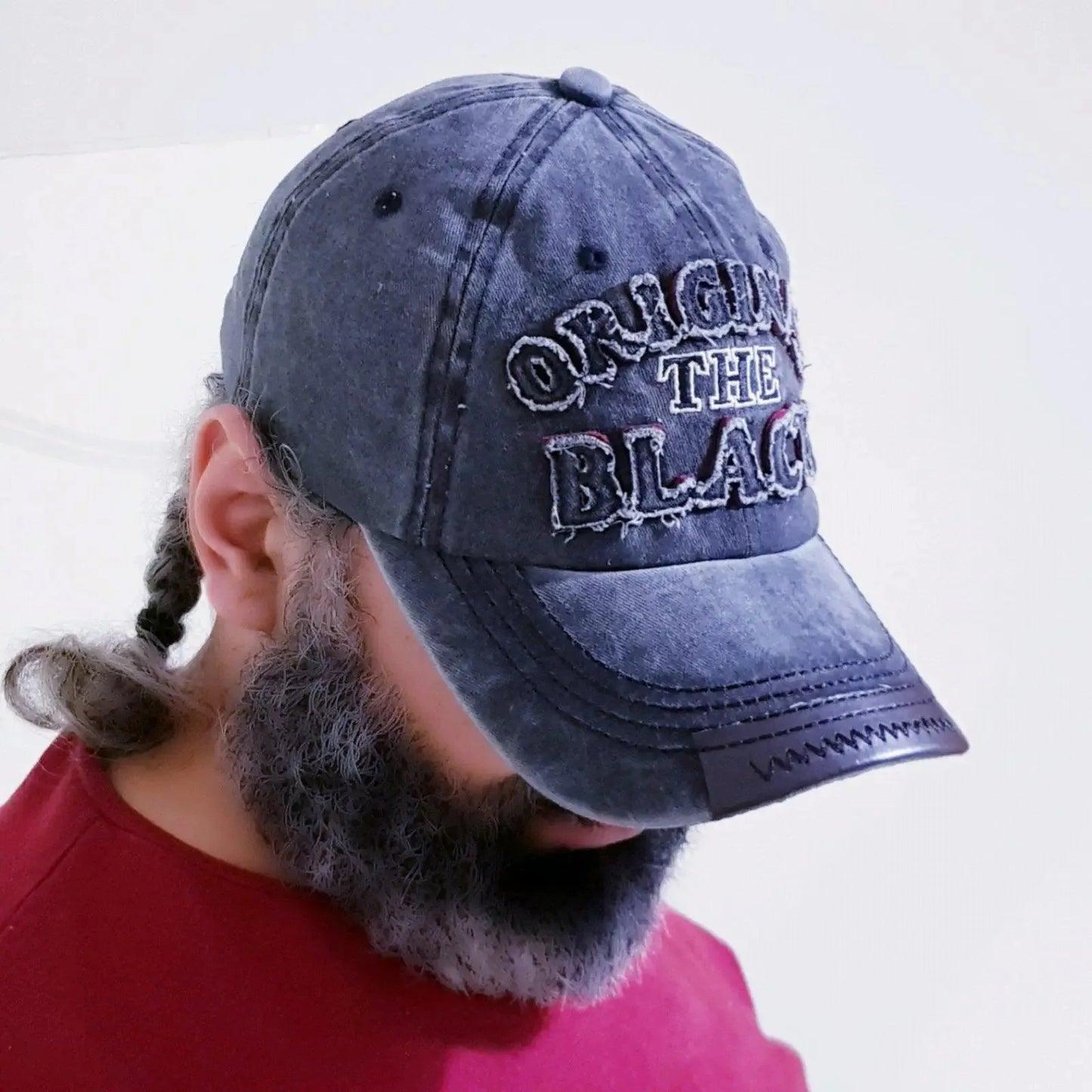 Unisex Vintage Washed Cotton Letter Embroidered Baseball Cap