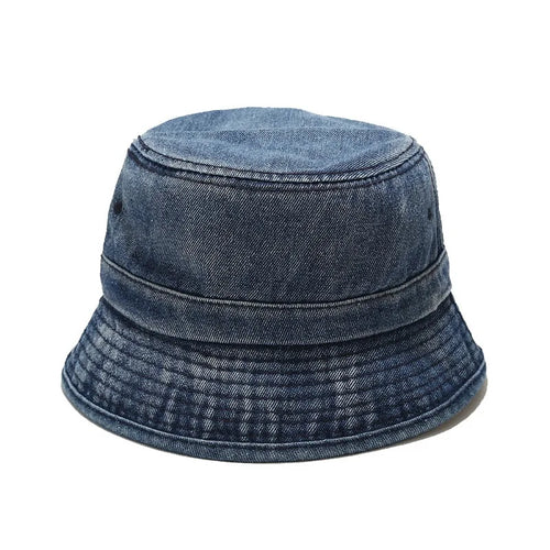 Unisex Solid Cotton Packable Bucket Hat
