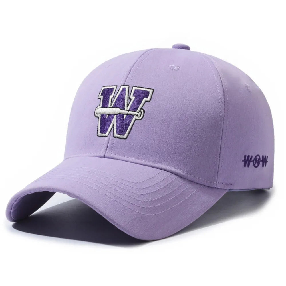 W Letter Cotton Trucker Baseball Cap