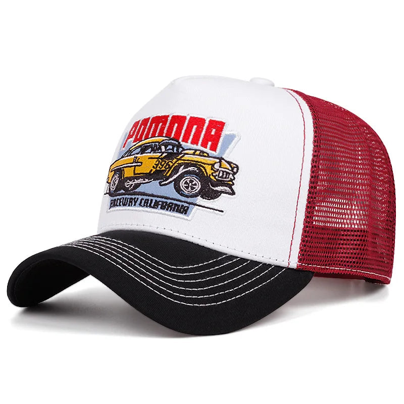 Unisex Sun Hat Hip Hop Mesh Trucker Hat