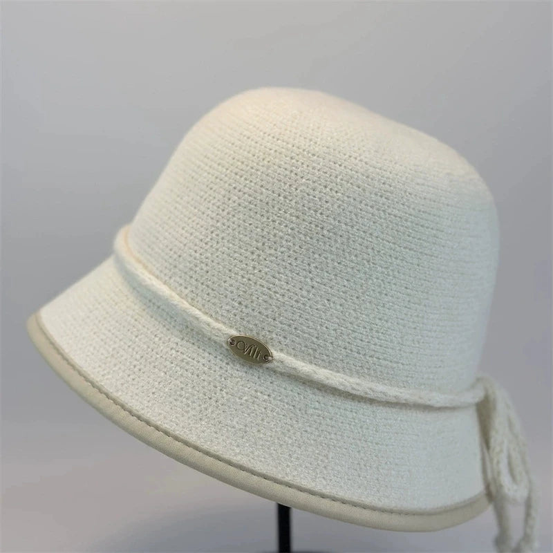 Hepburn Style Chenille Bucket Hat