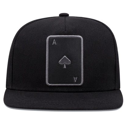 Personalized Poker Card A Flat Edge Baseball Cap