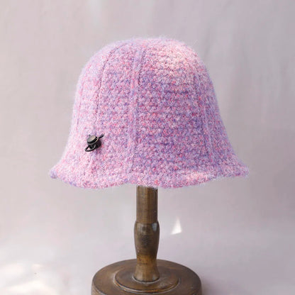 Wool Knitted Winter Bucket Hat