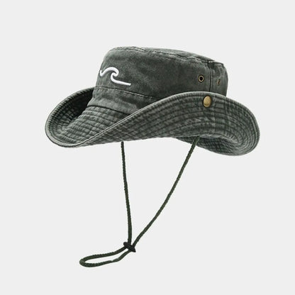 Breathable Cotton Embroidered Sunshade Bucket Hat