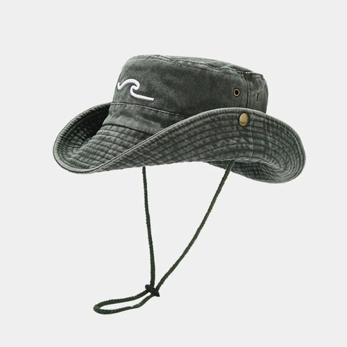 Breathable Cotton Embroidered Sunshade Bucket Hat
